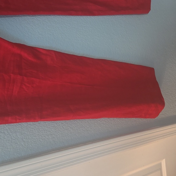 CABI Style 5503 Valentine Trousers Linen Flare Pants in Perfect Red Sz 10 - Picture 10 of 14